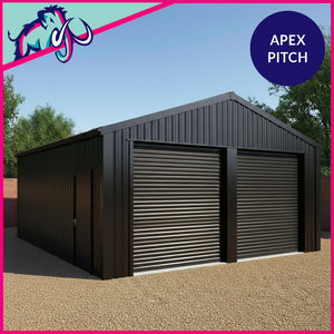 Steel Double Apex Pitch Garage