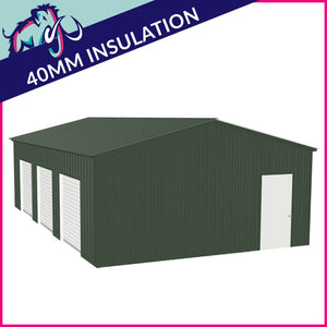 Triple Steel Garage – 6 x 12 x 2.5m– 3 Roller/1 PA