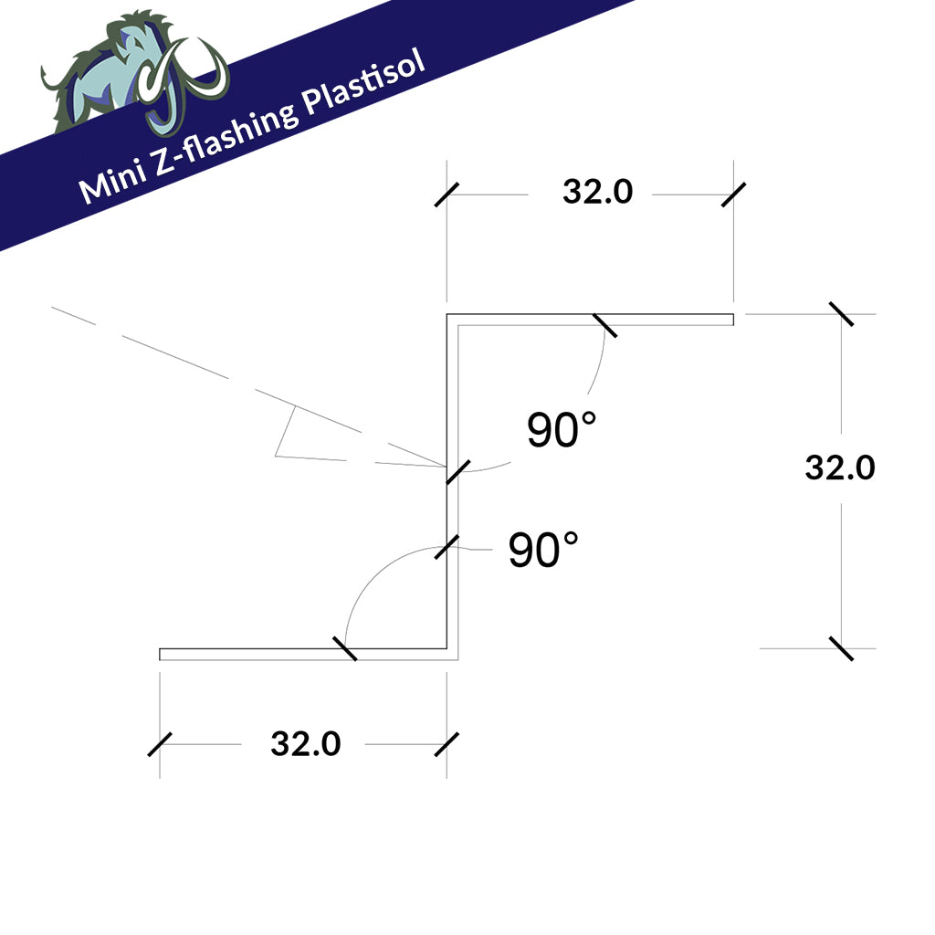 Z Mini Flashing - Plastisol - 3m Length – steelbuildmasters.co.uk