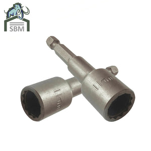 11mm Bi-Hexagon Tek Screw Adaptor Toolpak