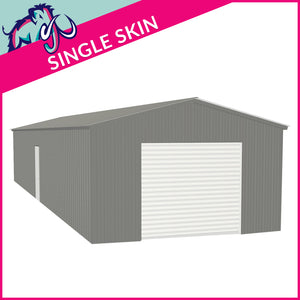 Single Steel Garage – 4 x 16 x 2.5m