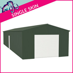 Single Steel Garage – 4 x 16 x 2.5m