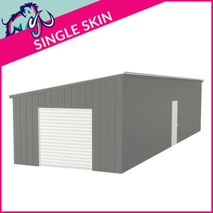 Single Steel Garage – 4 x 12 x 2.5m