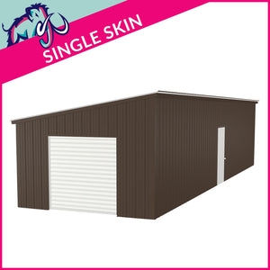 Single Steel Garage – 4 x 12 x 2.5m