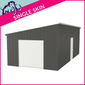 Single Steel Garage – 4 x 8 x 2.5m