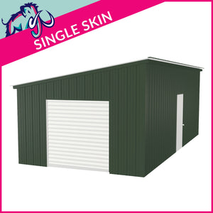 Single Steel Garage – 4 x 8 x 2.5m