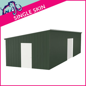 Single Steel Garage – 4 x 16 x 2.5m