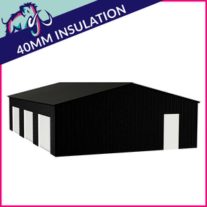 Triple Steel Garage – 8 x 12 x 2.5m– 3 Roller/1 PA