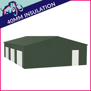 Triple Steel Garage – 8 x 12 x 2.5m– 3 Roller/1 PA