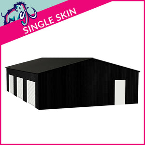 Triple Steel Garage – 8 x 12 x 2.5m– 3 Roller/1 PA