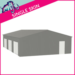 Triple Steel Garage – 8 x 12 x 2.5m– 3 Roller/1 PA