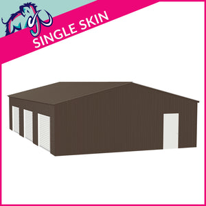 Triple Steel Garage – 8 x 12 x 2.5m– 3 Roller/1 PA